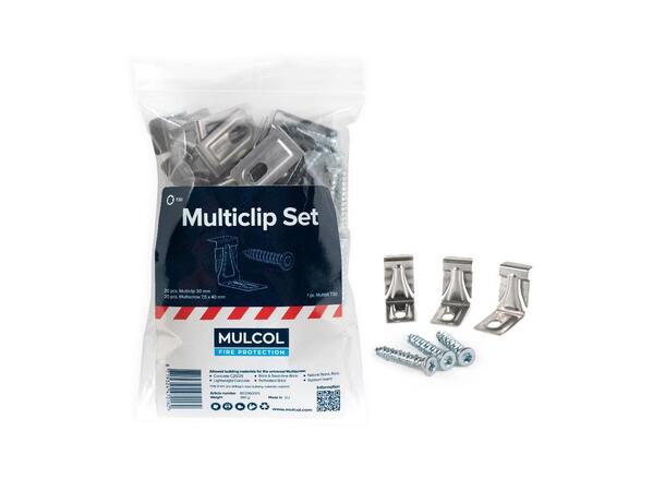 Mulcol® Multiclip Set 25 stk pr. pakke 