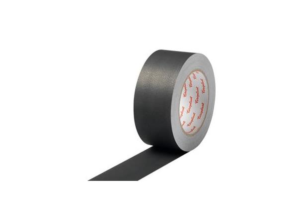 Coroplast 933 SW - 75mm x 50 m 18 rull/krt / Svart alu-tape m/dekkpapir