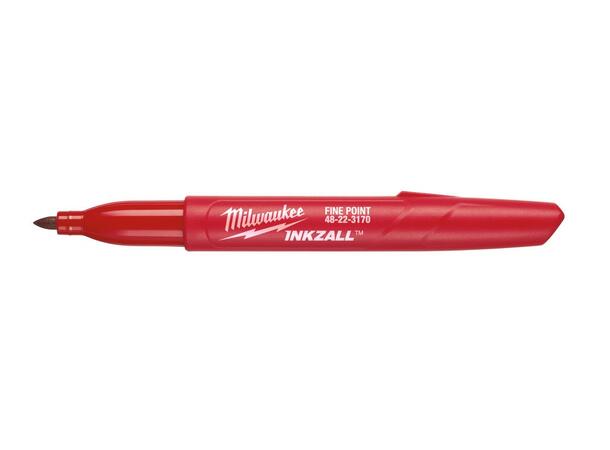 Milwaukee merkepenn, rød spiss / permanent 