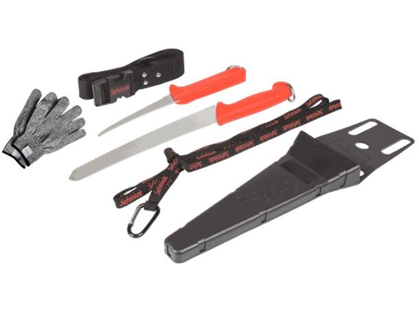 Isolasjonsknivsystem Safeblade 2 Kniv 10"& 5"/Slire/Belte/Stropp/Hanske 
