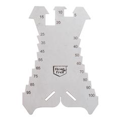 Risseplate Stubai, 1,3mm 140x100mm / rustfri
