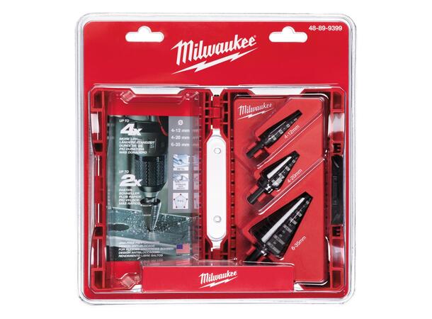 Milwaukee trinnbor SET 1 stk av --> 4-12, 4-20 og 6-35mm 