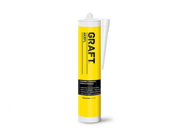 GRAFT Akryl fugemasse bomull 300ml 12 stk pr. eske / tube 