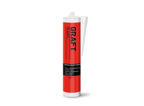 FR Akryl hvit, 310ml 12 stk pr. eske / tube 