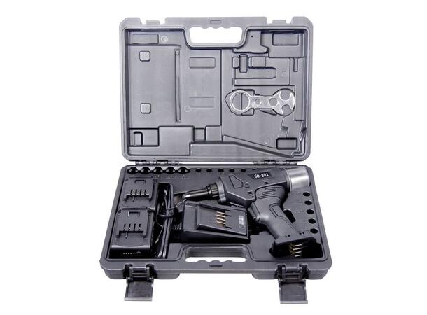GOEBEL popnaglepistol GO-BR1 1 stk pistol, 1 lader, 2 batteri 