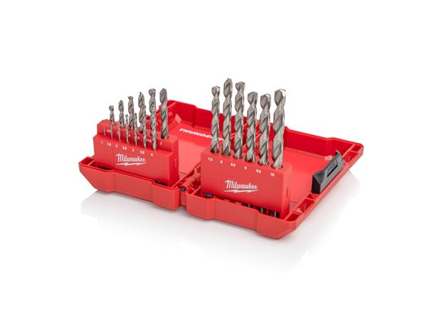 Milwaukee metallborsett HSSG 19 stk av --> 1-10mm 