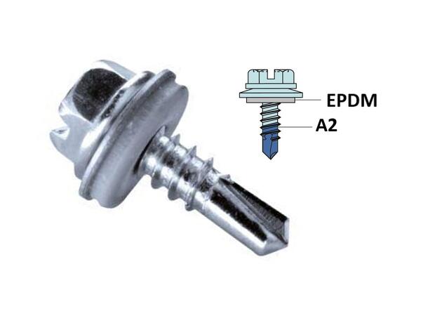 GOEBEL skrue 7504 EPDM 4,2x16mm 500 stk pr. eske / W12ss AISI 304 