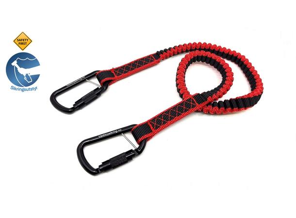 Elastisk stropp 2KG Aluminium twist-lock karabinkroker 