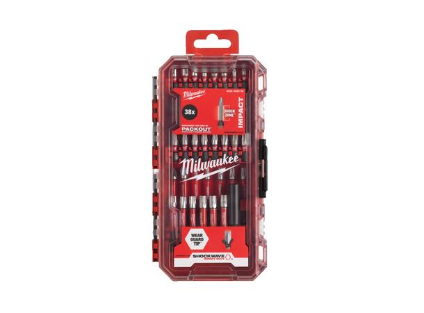 Milwaukee bitssett SHW 38 deler 