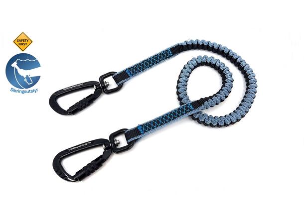 Elastisk stropp 1KG Aluminium twist-lock karabinkroker 