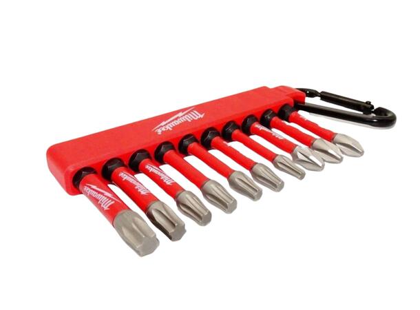 Milwaukee bitssett SHW 10 deler karabinkrok 