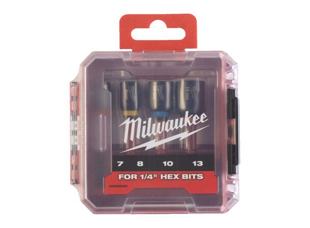 Milwaukee sekskanthylse sett magnetisk 